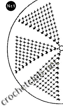 схема берета, связанного крючком 1