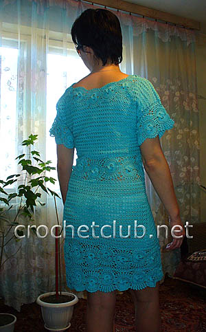 вязаное платье лагуна 1