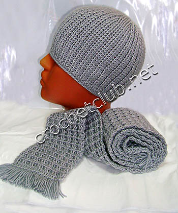 детская шапочка и шарф для мальчика