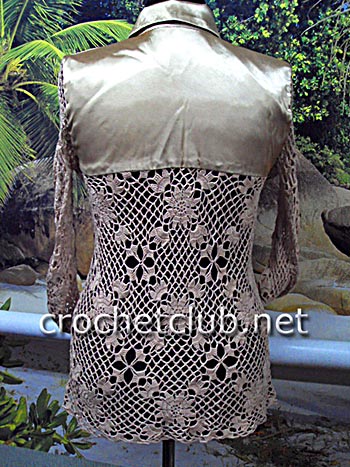 вязание и ткань блузка 1