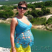 Схема вязания для беременных сверху
