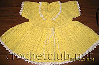 желтое платье для полугодовалой девочки