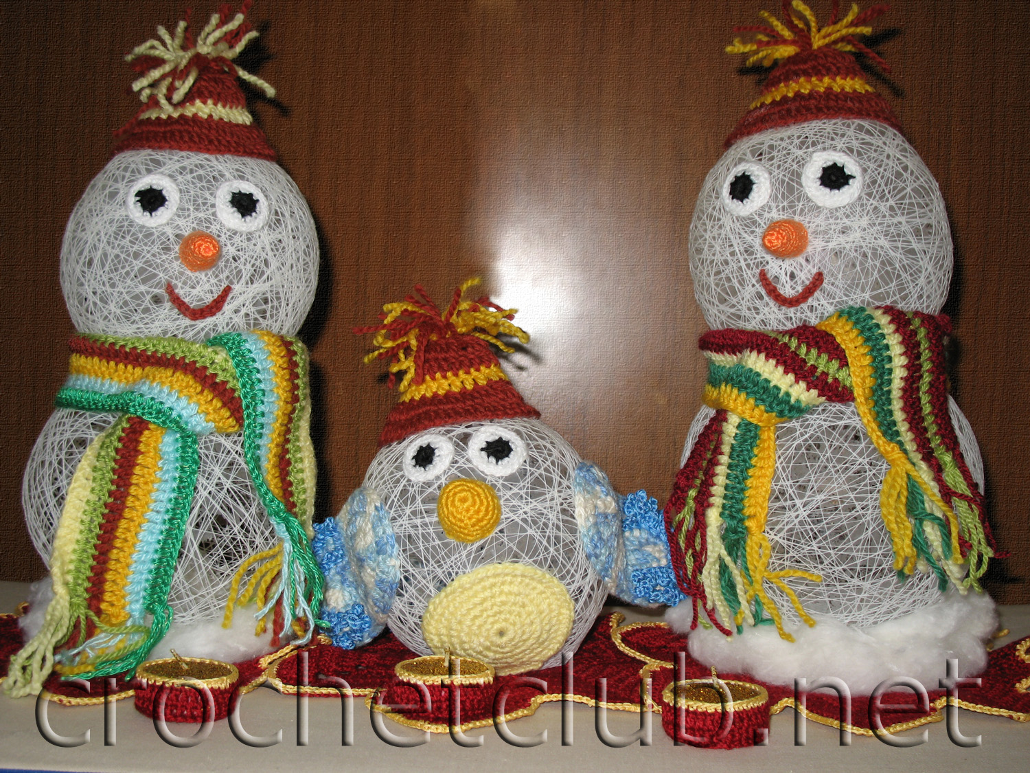 Снеговики крючком - схемы игрушек амигуруми