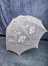 зонтик, связанный крючком