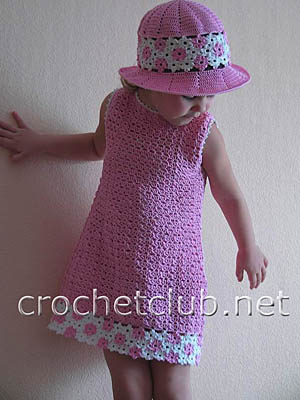 платье и шляпка для девочки 1