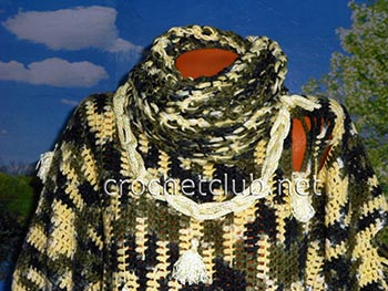свитер модный штрих со съемным воротником 8