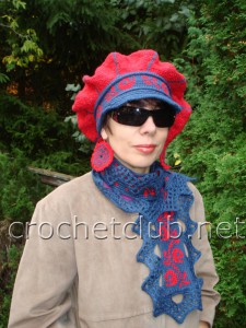 Комплект берет и шарф "Chic Parisien" (Парижский шик)