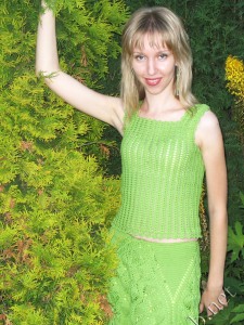 Зеленый костюм