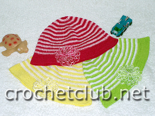 вязание панамки для девочки