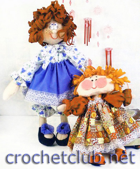две текстильные куклы 1
