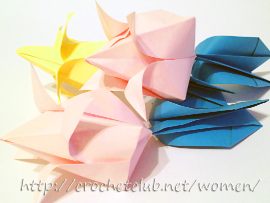 оригами тюльпан 1