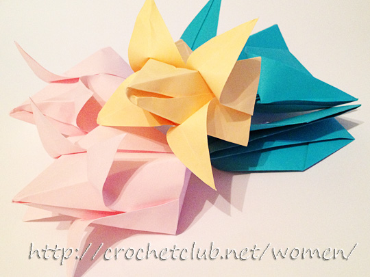 оригами тюльпан 23